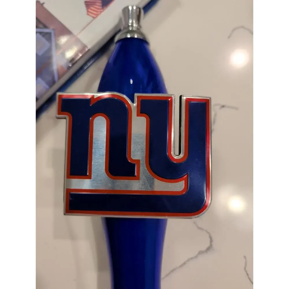 New York Giants Football nfl Emblem & Beer Tap Handle for Kegerator Faucet KIT